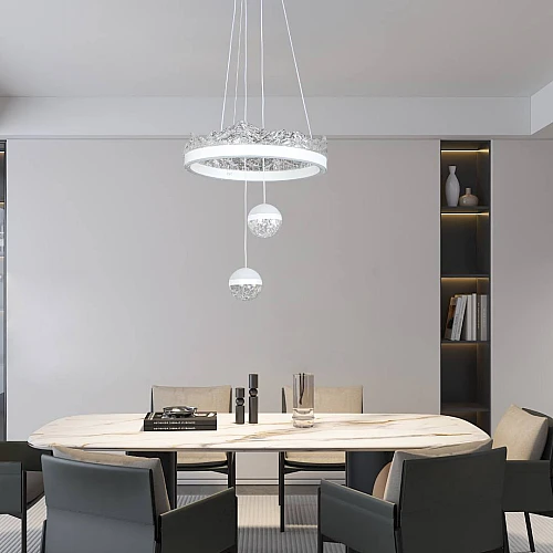 علاقي مودرن ابيض لون الانارة 3 اضاءات واط 75