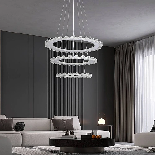 علاقي مودرن 200+400+600 ابيض لون الانارة 3 اضاءات W150