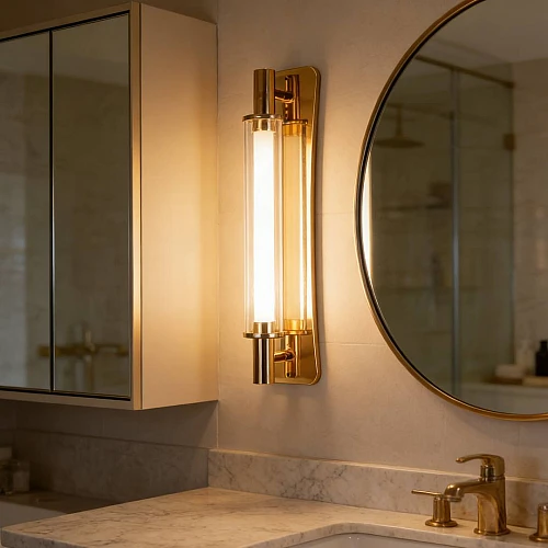 ابليك مودرن ذهبي 3 اضاءات واط 5 مقاس 350 ملم