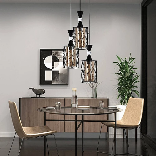 علاقي مودرن اسود E27*3