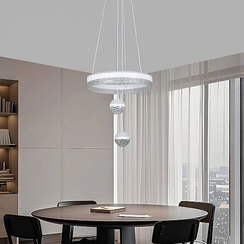 علاقي مودرن ابيض لون الانارة 3 اضاءات واط 75