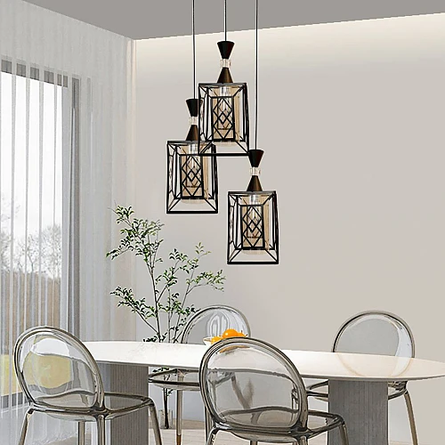 علاقي مودرن اسود E27*3