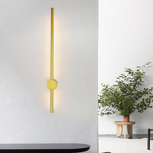 إضاءة ابليك حائط مودرن ذهبي لون الانارة 3 اضاءات واط 5 مقاس 600 ملم