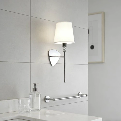 إضاءة ابليك حائط مودرن مفرد فضي E14*1L