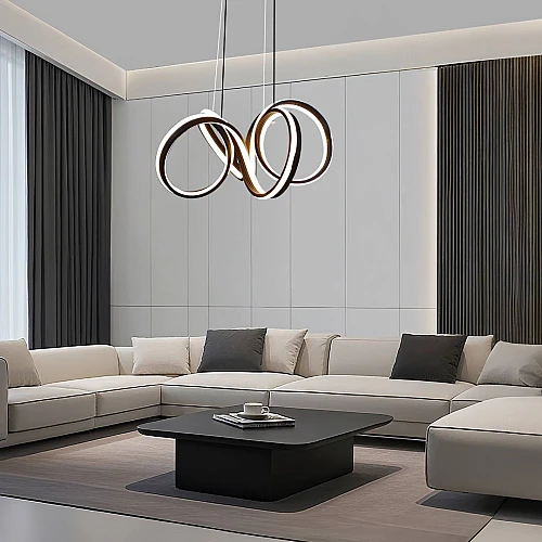 علاقي مودرن اسود لون الانارة 3 اضاءات واط 105