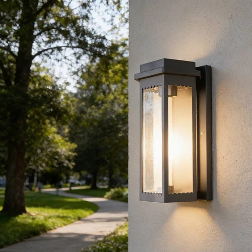 فانوس جداري خارجي اسود E27