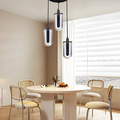 علاقي مودرن اسود لون الانارة 3 اضاءات واط 12