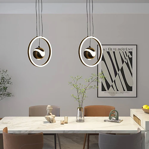 علاقي مودرن اسود لون الانارة 3 اضاءات 48 واط