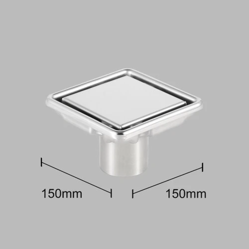  صورة منتج صفاية بلاط مقاس 15*15 ستانلس ستيل 304 كروم موديل TU/D2411/15*15/CH
