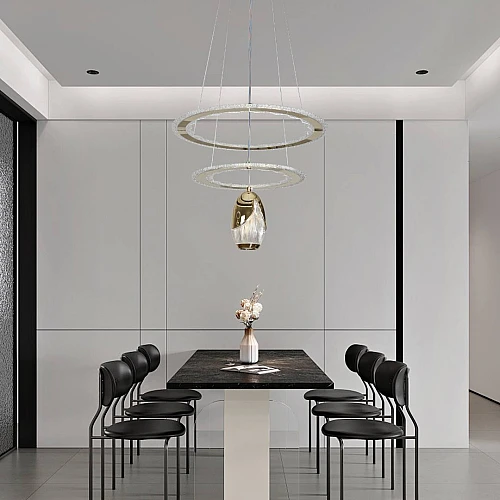 علاقي مودرن ذهبي لون الانارة 3 اضاءات واط 105