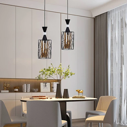 علاقي مفرد مودرن اسود E27*1