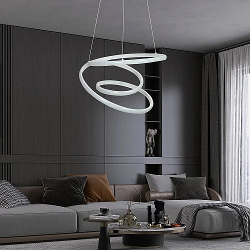 علاقي مودرن ابيض لون الانارة 3 اضاءات واط 75