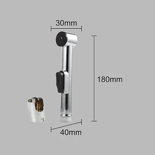 رأس شطاف دائري كروم لون فضي لامع