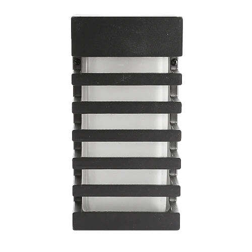 إضاءة ابليك حائط جداري اسود مع شبك حماية E27 مفرد