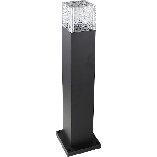 فانوس جلاسي 60 سانتي اسود + شفاف E27