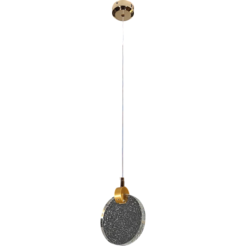 نجف فايبر برايس علاقي مودرن مفرد ذهبي لون الانارة اصفر 3 واط معلقة