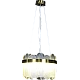 نجف مودرن لون شكل ذهبي متعددة الألوان ( كريمي + اصفر + ابيض ) تصميم يج مع بين الأناقه والحداثه قطر 40 سم