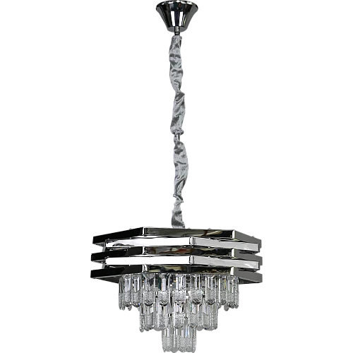 نجف علاقي كريستال فضي E14*5L قطر 400 ملم