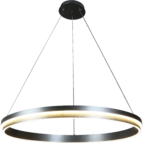 علاقي مودرن حلقة رمادي لون الانارة 3اضاءات 125 واط 80 سم