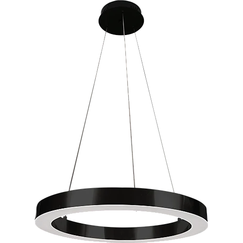 علاقي مودرن قاعدة واحدة اسود لون الانارة اصفر 48 واط قطر 60 سم