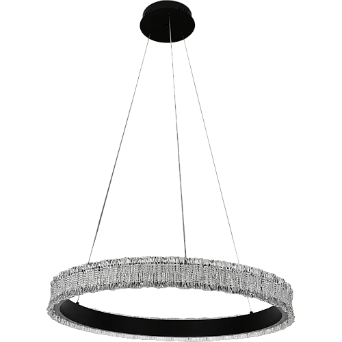 نجف مودرن اسود لون الانارة 3 اضاءات 75 واط قطر 60 سم