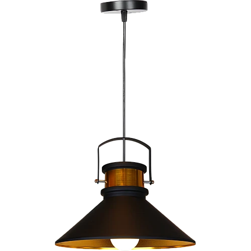 علاقي مودرن اسود مع ذهبي E27*1L