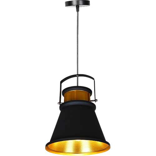 علاقي مودرن اسود مع ذهبي E27*1L قطر 35 سم