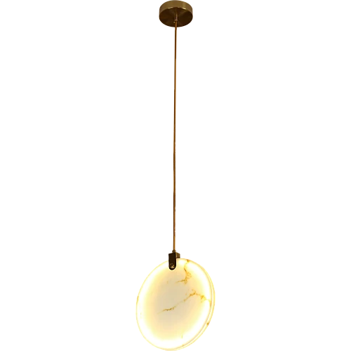 علاقي مودرن زيتي لون الانارة اصفر 9 واط 15 سم