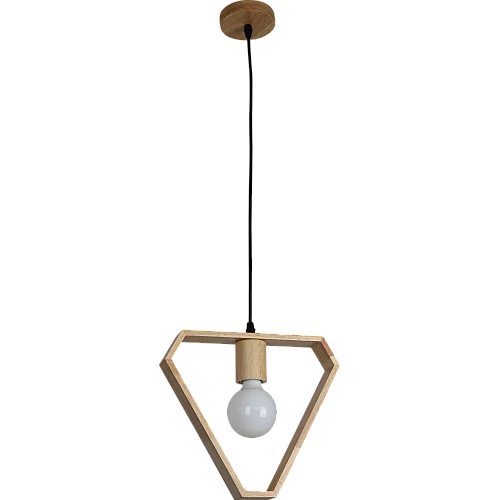  صورة منتج علاقي مفرد خشبي E27*1L موديل HA/C5906/1