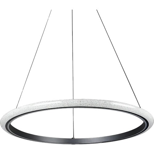 نجف مودرن اسود مع لون الانارة 3اضاءات 105 واط مقاس 80 سم