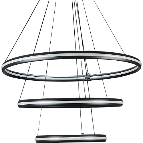 نجف مودرن اسود لون الانارة 3اضاءات 275 واط ثلاثي