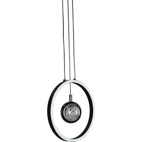 نجف مودرن اسود لون الانارة 3اضاءات 48 واط