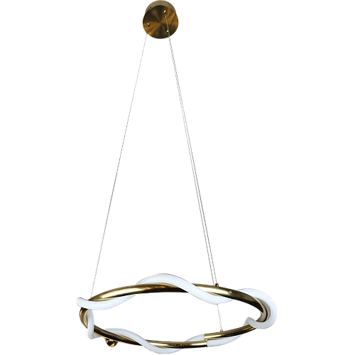 نجف مودرن زيتي لون الانارة اصفر 30 واط قطر 60 سم