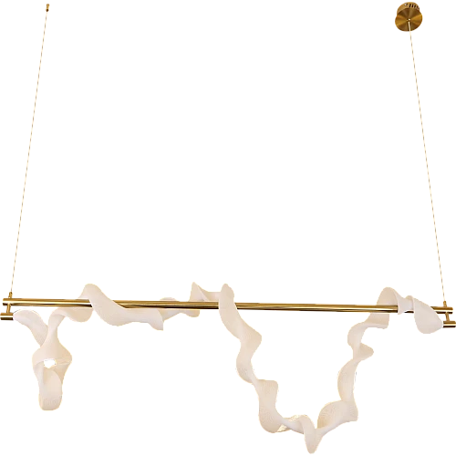 نجف مودرن زيتي لون الانارة اصفر 36 واط مقاس 800 ملم