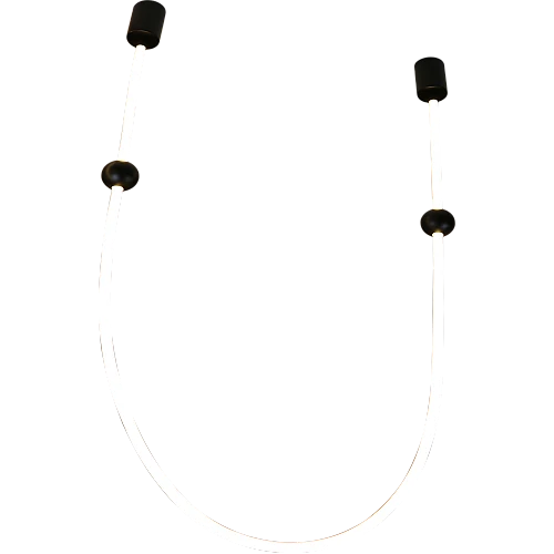 علاقي مودرن اسود لون الانارة اصفر 48 واط