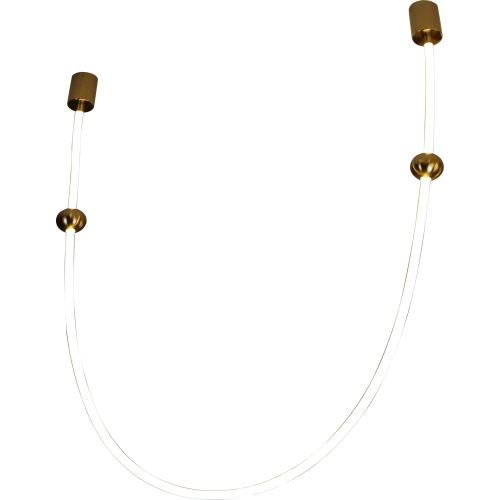 علاقي مودرن زيتي لون الانارة اصفر 48 واط