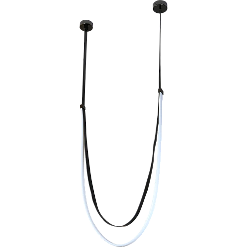 علاقي مودرن اسود لون الانارة اصفر 48 واط