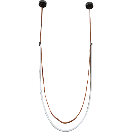 علاقي مودرن بني لون الانارة اصفر 48 واط