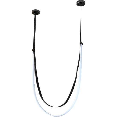 علاقي مودرن اسود لون الانارة اصفر 75 واط