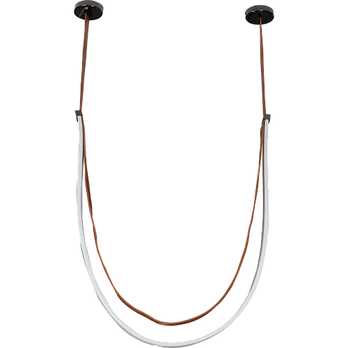 علاقي مودرن بني لون الانارة اصفر 75 واط