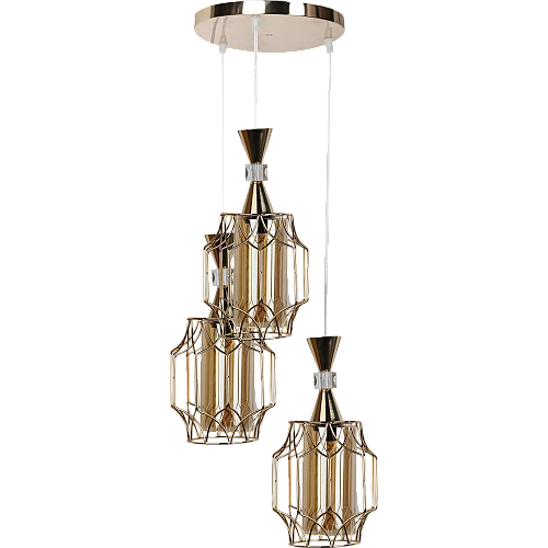 علاقي مودرن ثلاثي ذهبي E27*3L