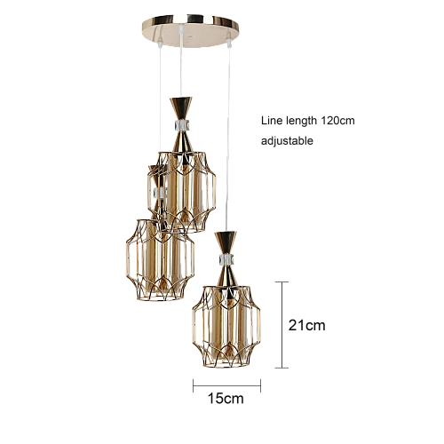 علاقي مودرن ثلاثي ذهبي E27*3L