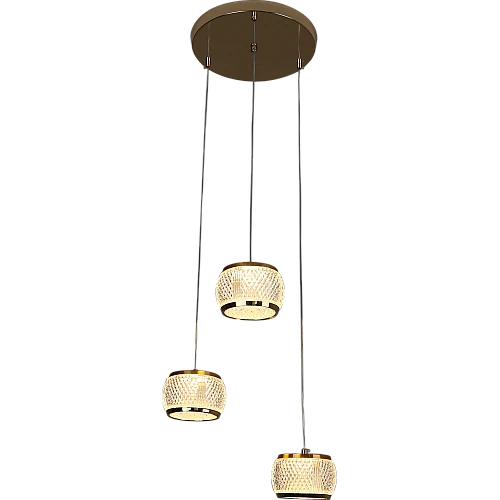 علاقي مودرن ذهبي لون الانارة 3اضاءات 30 واط ثلاثي