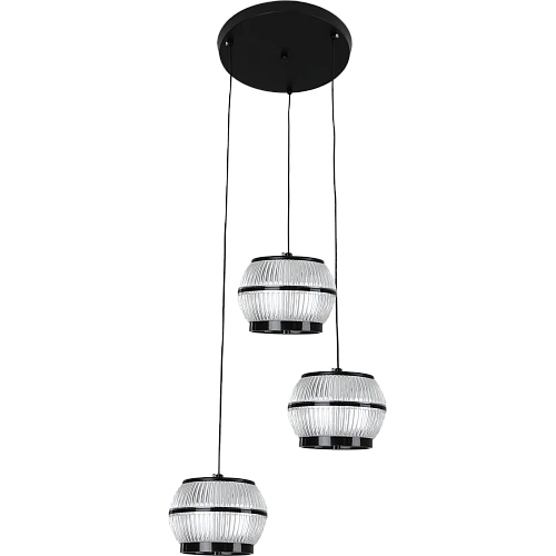 علاقي مودرن اسود لون الانارة 3اضاءات 36 واط ثلاثي