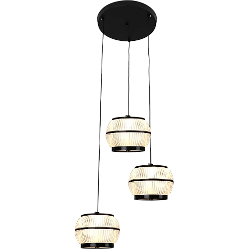 علاقي مودرن اسود لون الانارة 3اضاءات 36 واط ثلاثي