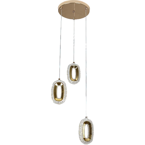 علاقي مودرن ذهبي لون الانارة 3اضاءات 25 واط ثلاثي