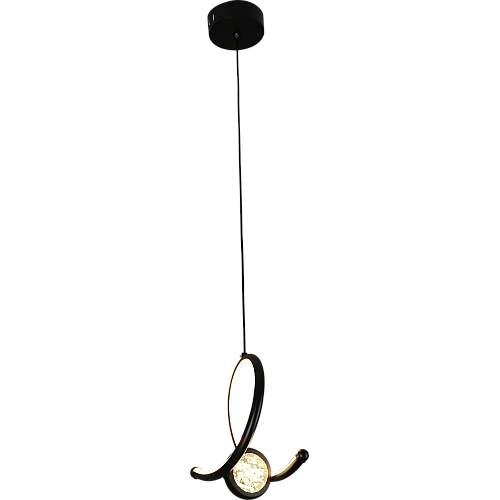 علاقي مودرن اسود لون الانارة 3اضاءات 25 واط مفرد