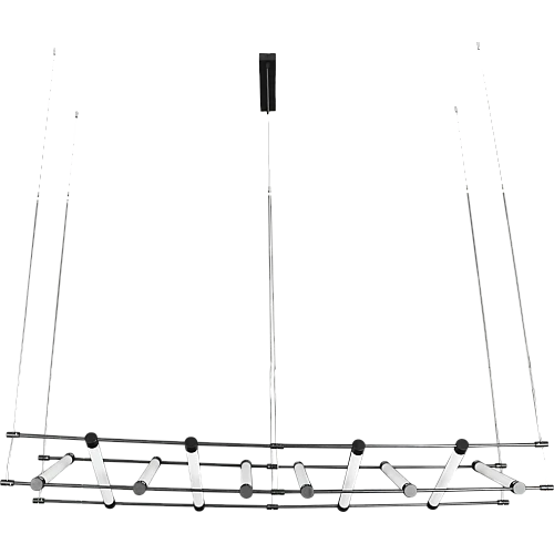 نجف مودرن اسود لون الانارة اصفر 48 واط