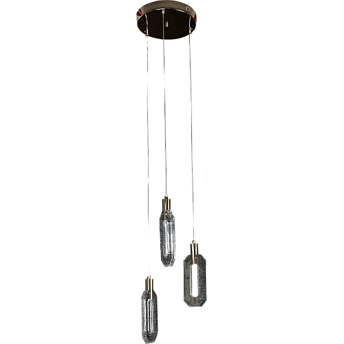 نجف مودرن ذهبي لون الانارة 3اضاءات 5 واط ثلاثي