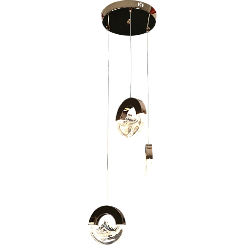 نجف مودرن ذهبي لون الانارة 3اضاءات 7 واط ثلاثي